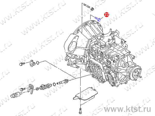 Болт крепления ТНВД 4HK1 М10X50 Оригинал